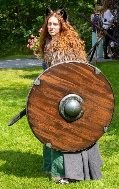 Wikinger, Frau, Kostüm, Krieger