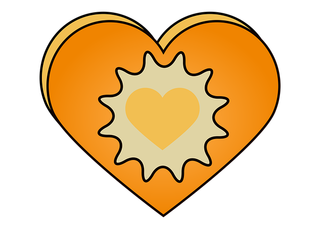 Free heart love decor illustration