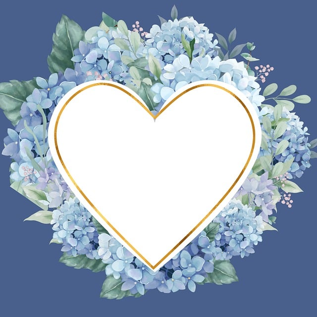 Flores, Guirlanda, Quadro, Coração