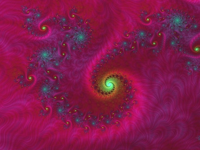 Free fractal spiral abstract illustration