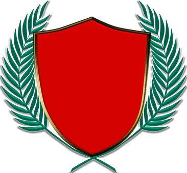 Skjold Og Laurbær, Våbenskjold, Skjold
