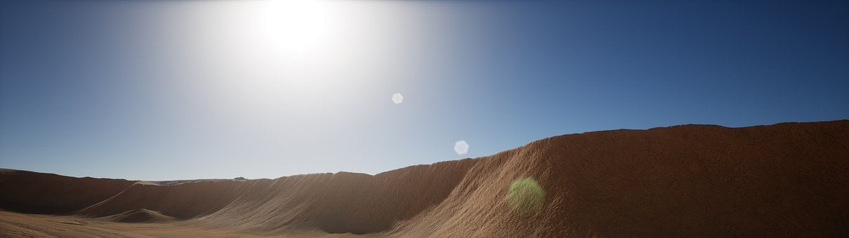 Peisaj, Deşert, Nisip, Dune, A Ras La