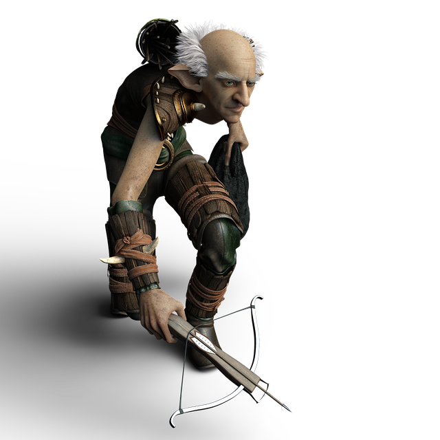 Free elf guardian warrior illustration
