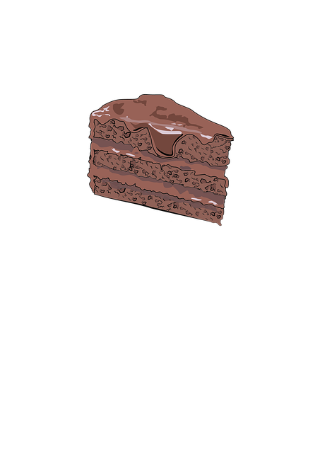 Free chocolate cake dessert confection illustration