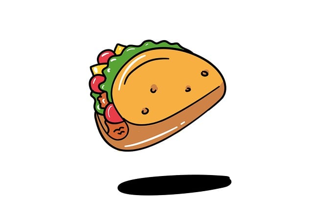 Free taco mexican food illustration