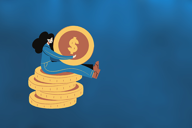 Free business finance coins illustration