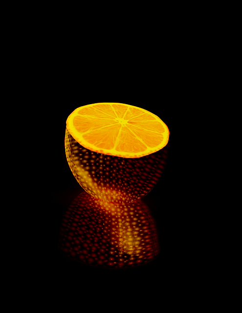 Free lemon bright illuminated illustration