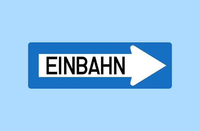 Free one-way traffic traffic sign german illustration
