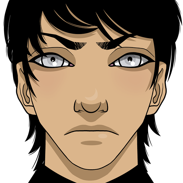 Free man unhappy angry illustration