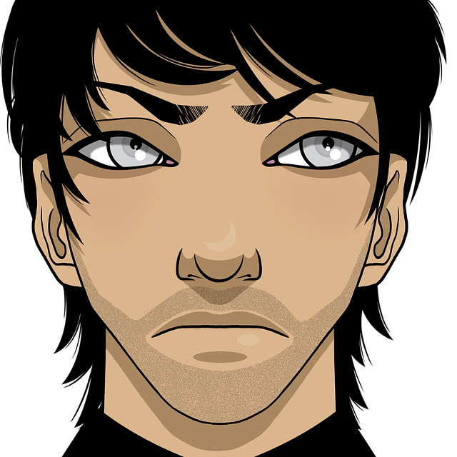 Free man unhappy angry illustration