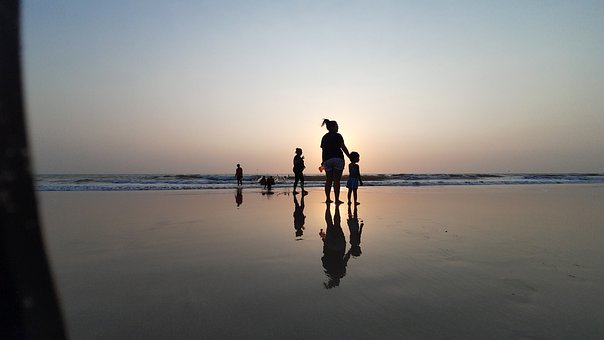 Free Beach Sunset illustration and picture