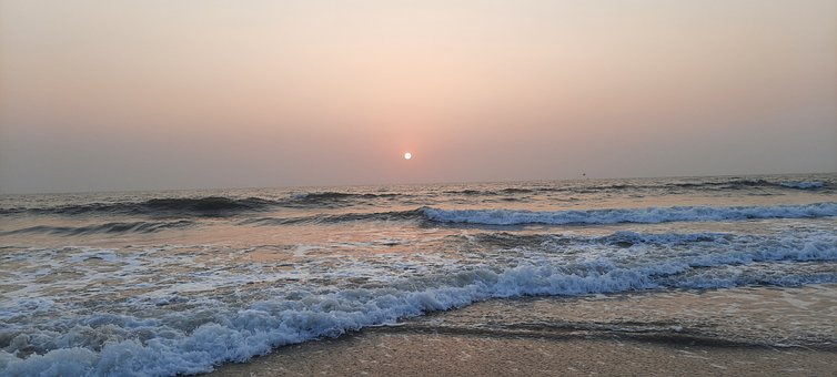 Free Beach Sunset illustration and picture