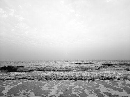 Free Beach Monochrome illustration and picture