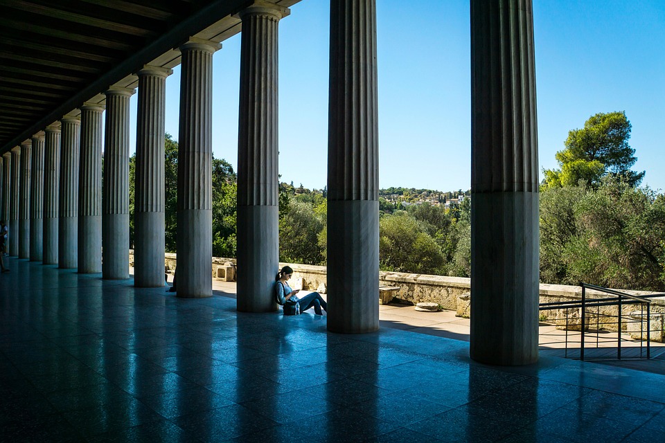 Woman Reading Roman Columns - Free photo on Pixabay - Pixabay