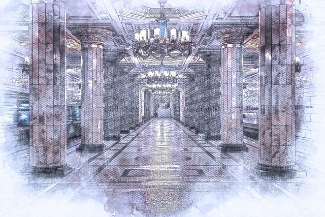 Free metro subway train station illustration