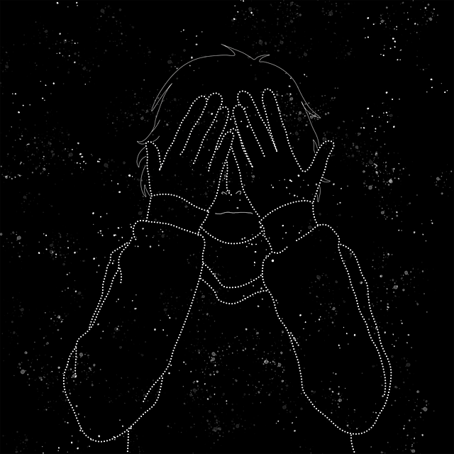 Free outer space child stars illustration