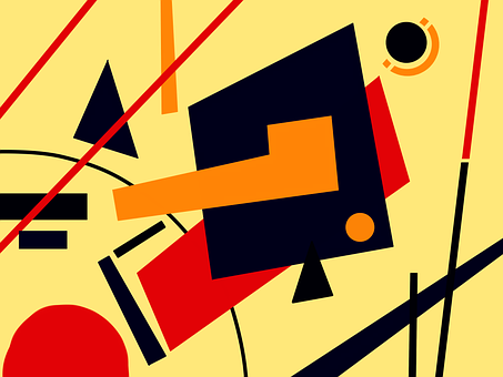 Abstrakt, Design, Bakgrunn, Rød, Gul