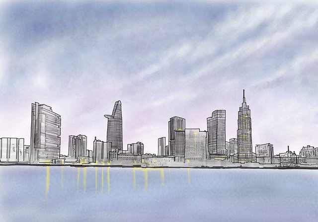 Free vietnam ho chi minh saigon illustration
