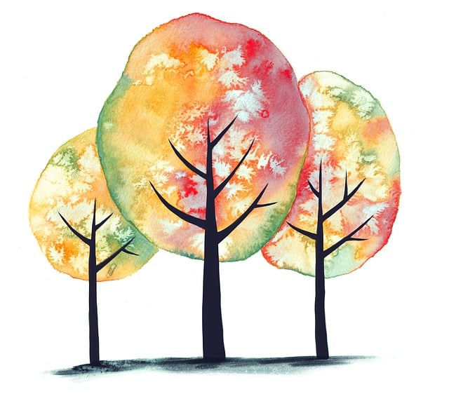 Free trees nature fall illustration