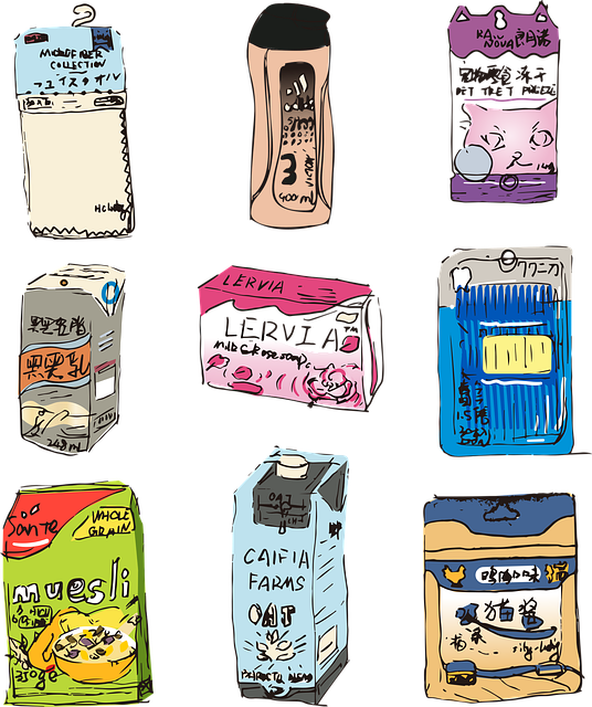 Free food milk stickers vector