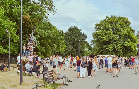 Polen, Menschen, Draußen, Menge, Spaß
