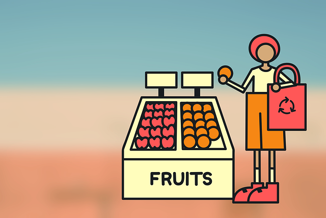 Free eco-friendly grocery store plastic free illustration