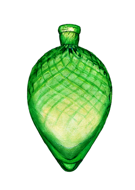 Free flask glass bottle illustration