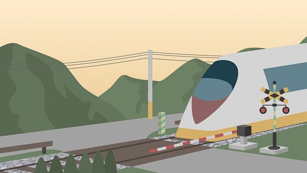 Free Train Countryside illustration and picture