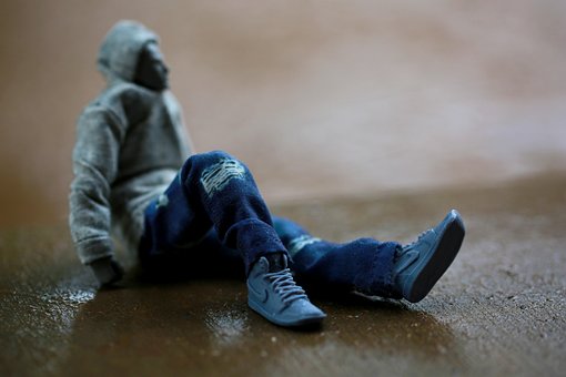 Allein, Einsam, Action Figur, Traurig