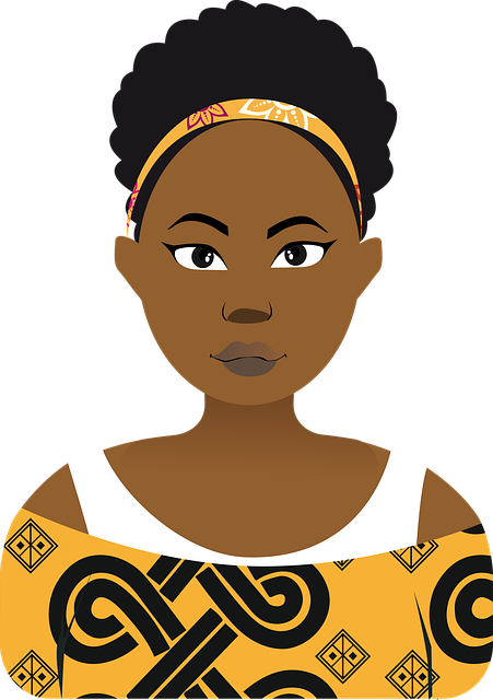Mulher, Beleza, Desenho Animado, Avatar