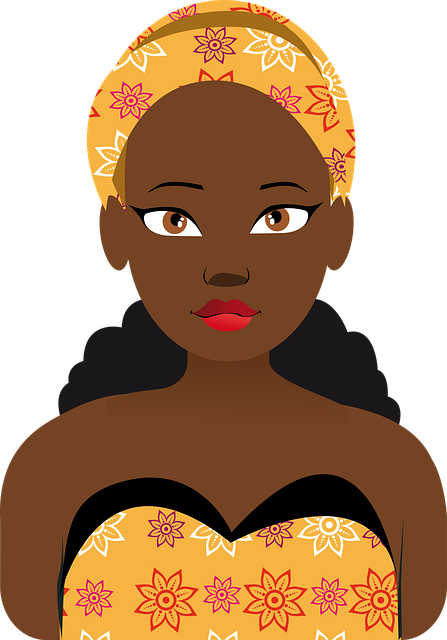Mulher, Beleza, Desenho Animado, Avatar