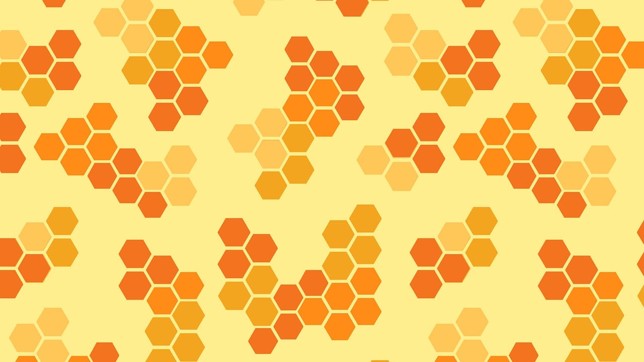 Free honeycomb hexagon hive illustration