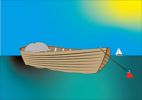 Free Rowing Boat Skiff vector and picture