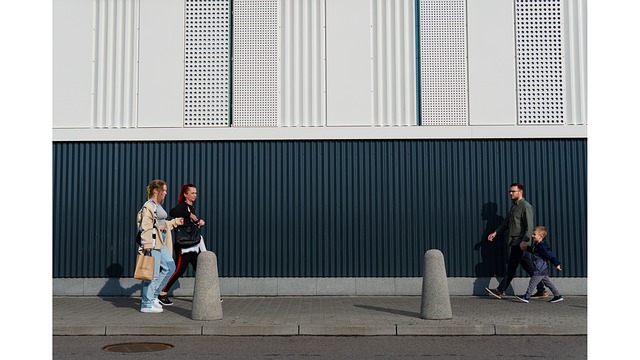 Mennesker, Vinkelret, Væg, Arkitektur