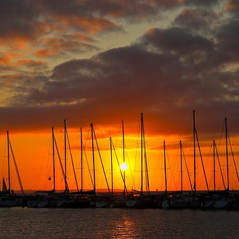 Free Sunset Sea photo and picture