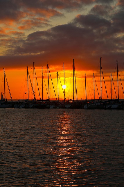 Free Sunset Sea photo and picture