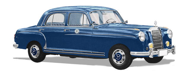 Free mercedes benz type 220a police berlin illustration