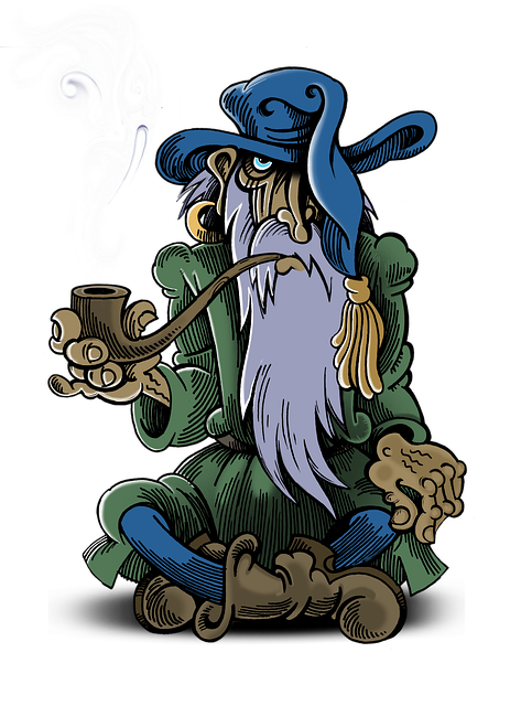 Fumador, Tubo, Mago, Gnomo, Magia