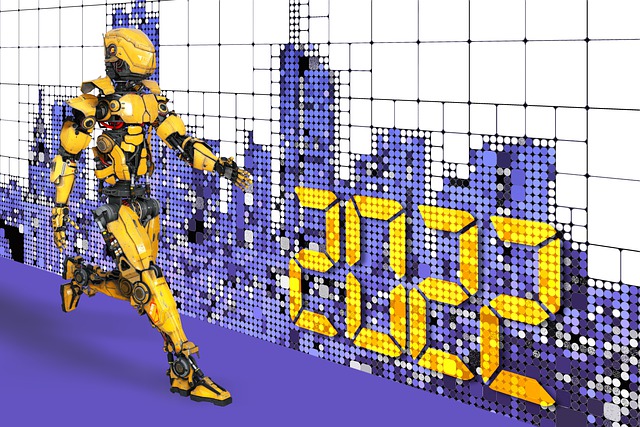 Free cyborg robot android illustration
