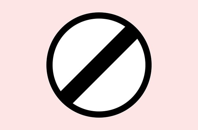 Free traffic prohibitory sign illustration