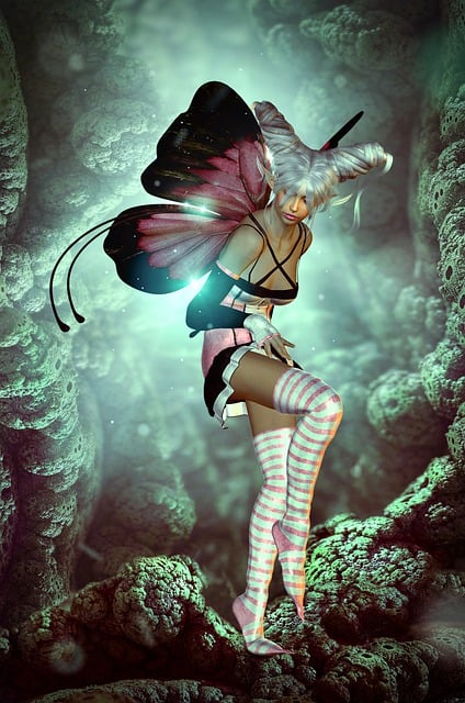 Free book cover fantasy elf illustration