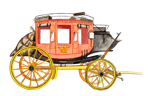 Free stagecoach wagon wells fargo illustration