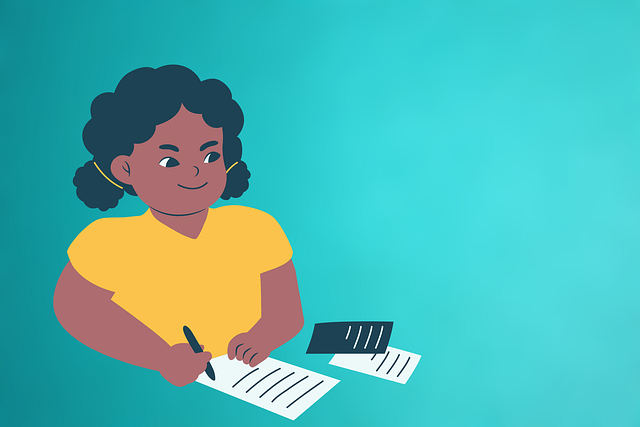 Download free HD stock image of Write Girl Free write girl pen illustration