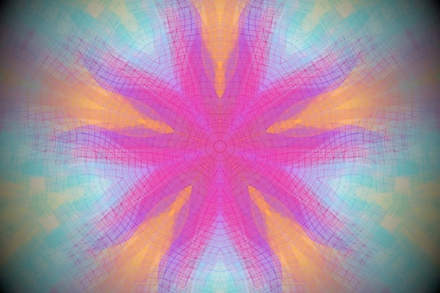 Free rosette mandala context illustration