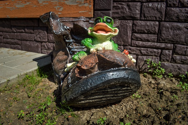 Frog, Dekoration, Dekor, Blumentopf