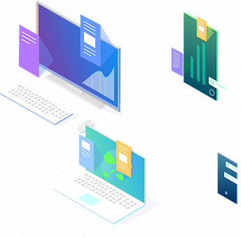 Isometrisk, 3D, Datamaskin, Laptop