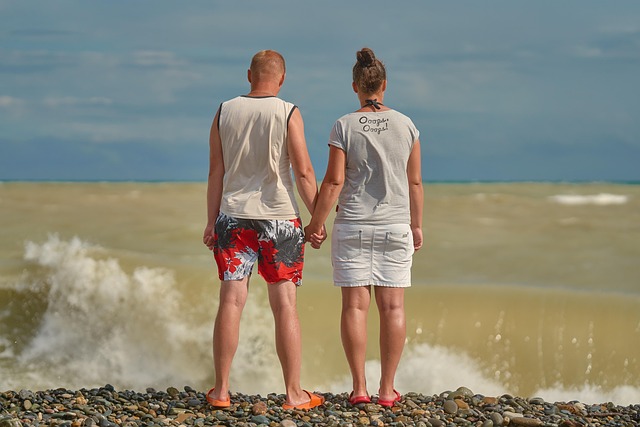Hav, Par, Strand, Ocean, Kærester