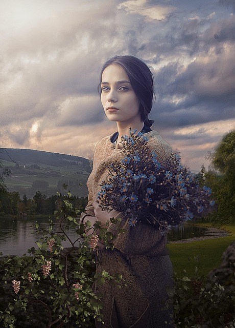 woman, flowers, cottagecore, caucasian, countryside, garden, cottagecore, cottagecore, cottagecore, cottagecore, cottagecore