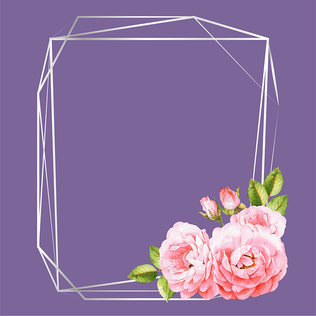 Free flowers frame background illustration