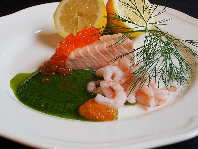 Zalm, Stoom, Gestoomd, Garnalen